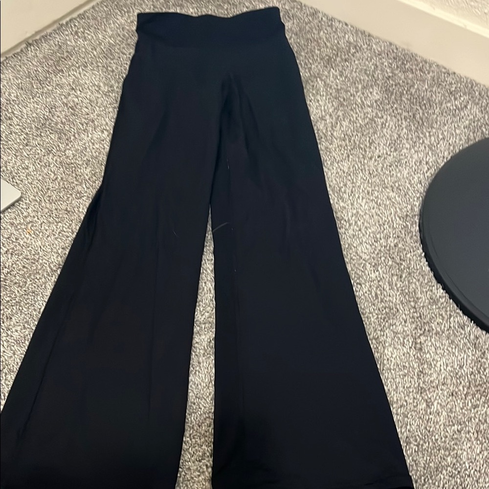 Aeropostale Black Wide Leg Pants Jumpsuits